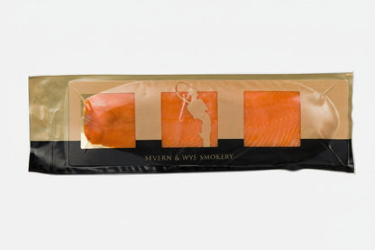 Smoked salmon side with thin slices weighing approximately 1.2kg