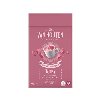 Van Houten Ruby Drinking Chocolate 1kg pink hot chocolate powder