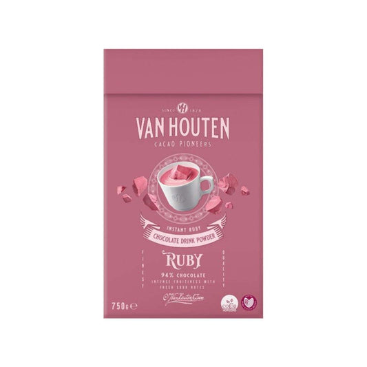 Van Houten Ruby Drinking Chocolate 1kg pink hot chocolate powder