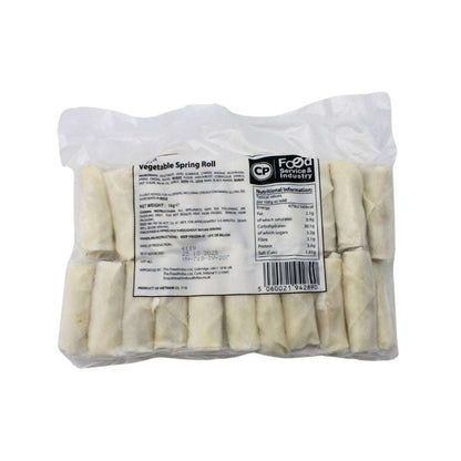 Frozen vegetable spring rolls in 1kg pack for easy starters