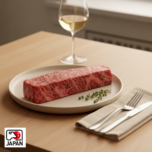 Wagyu Chuck Denver Steak, BMS 6-7, Frozen, ≈300g with Beef Japan origin badge